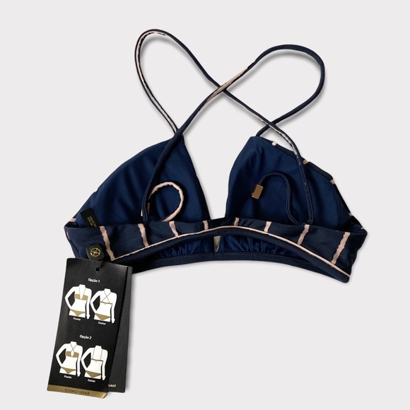 Vix Swimwear Celina Nautical Top Size S NWT - Picture 4 of 5